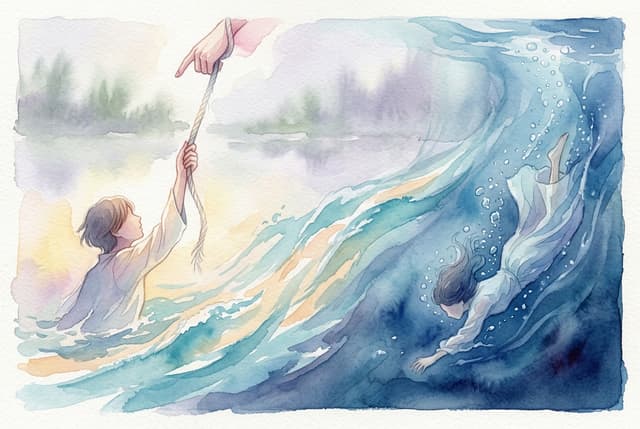 溺れる夢の意味——水に飲まれる、助けられない、息ができない夢