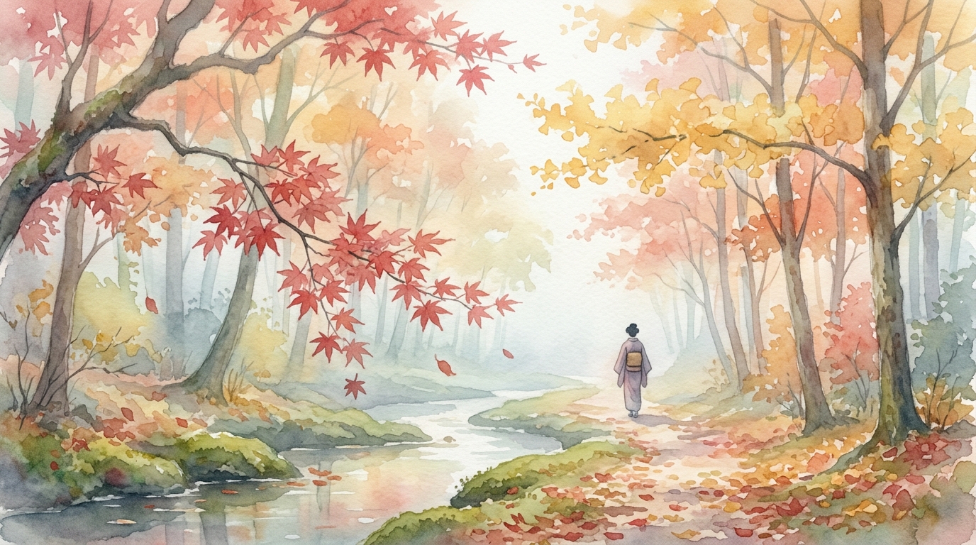 秋の夢の感情的な背景