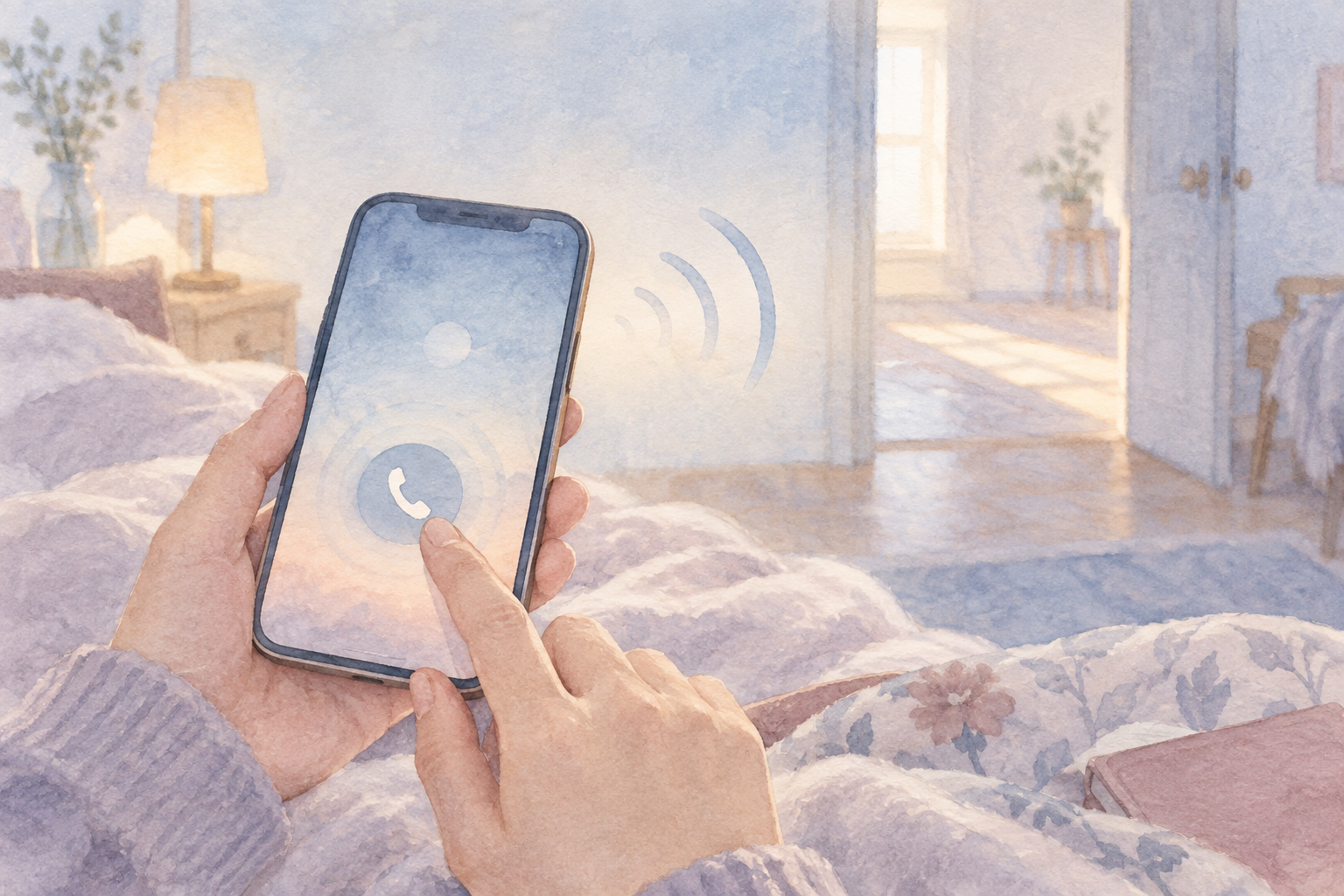 つながらない電話を見つめる夢の細部
