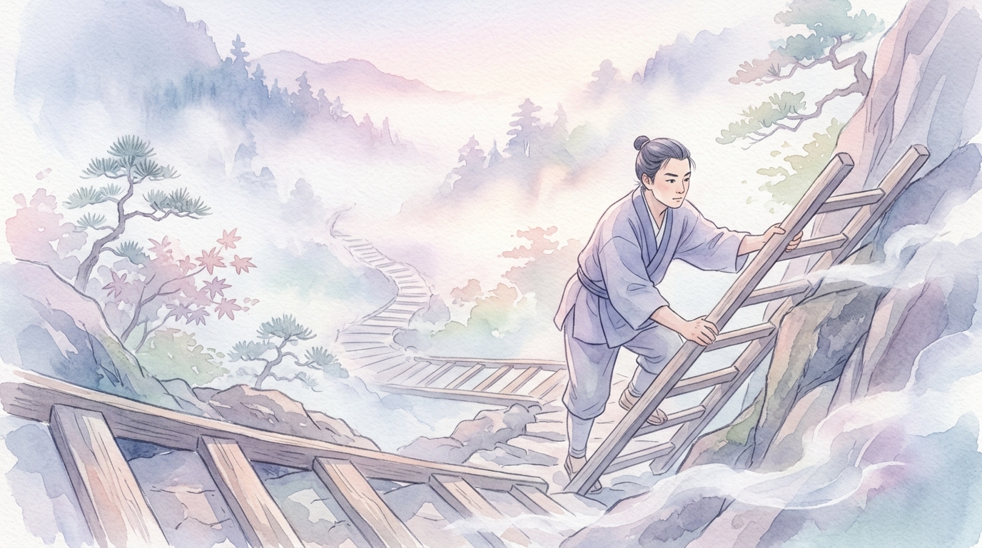 岩や自然を登る夢