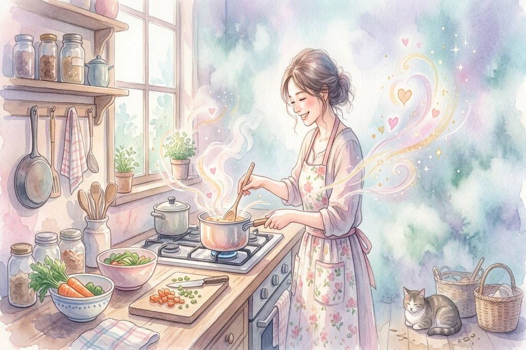 料理する夢のイメージ