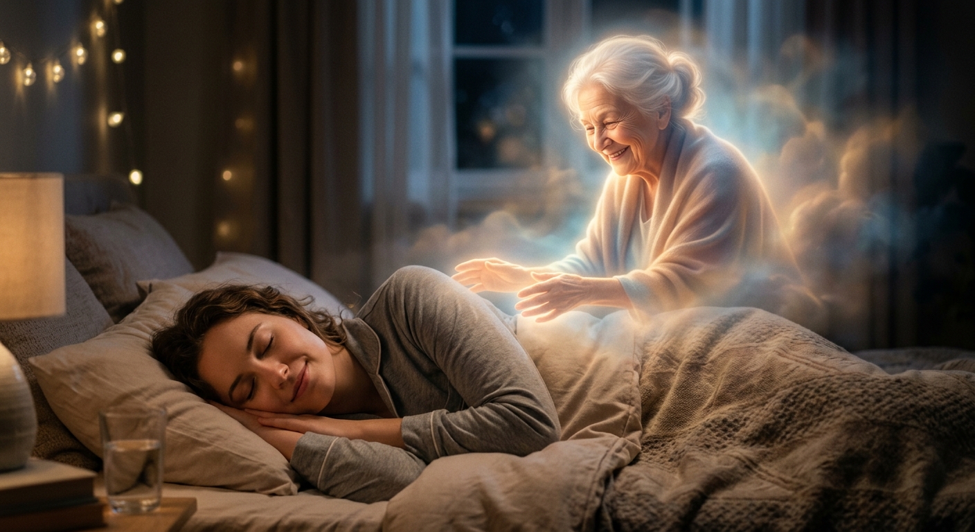 亡くなったおばあちゃんの夢の感情的な背景