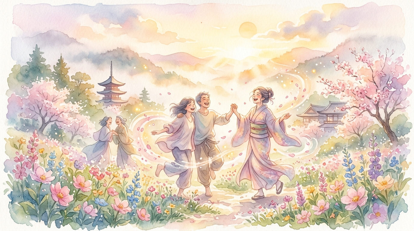 幸福の夢を受け取り行動する