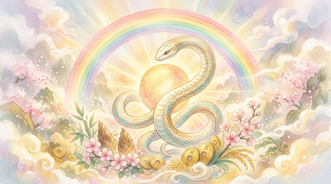 太陽と金色の光の最強吉夢