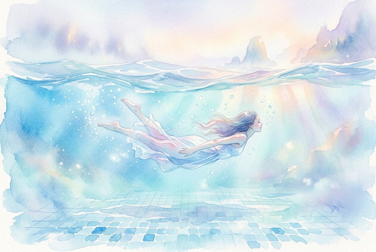 プールで泳ぐ夢