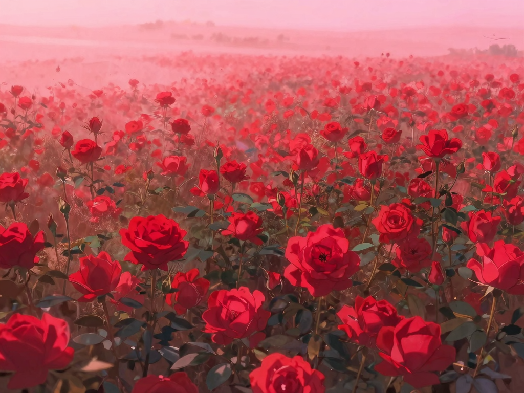 赤い薔薇と情熱のイメージ