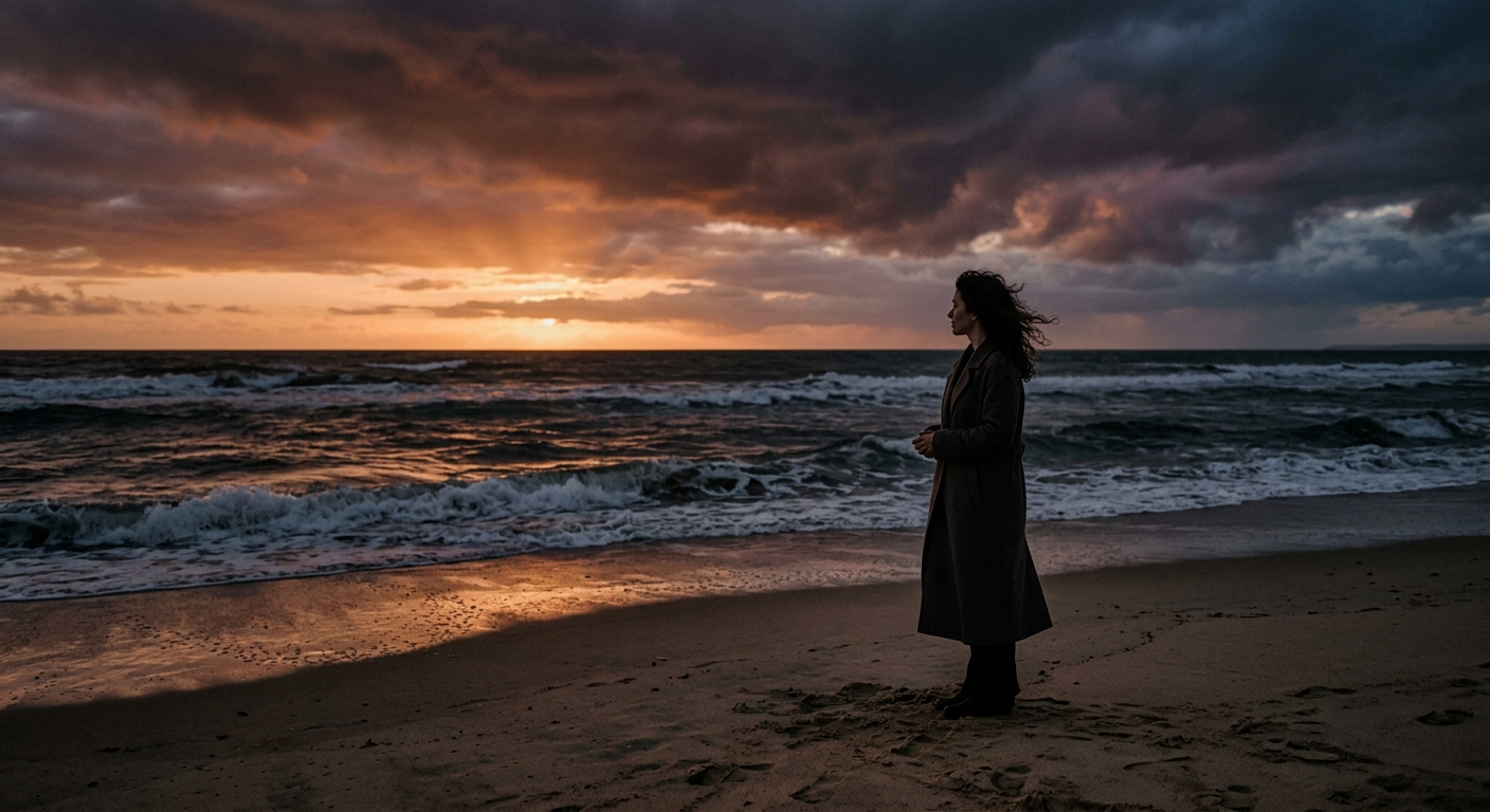 津波の夢の感情的な背景