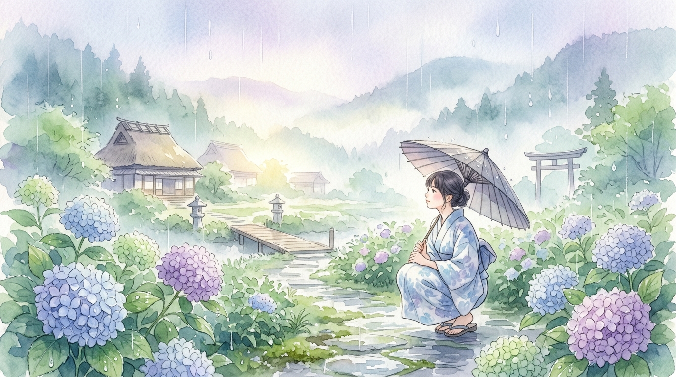 梅雨の後の晴れを待つ夢